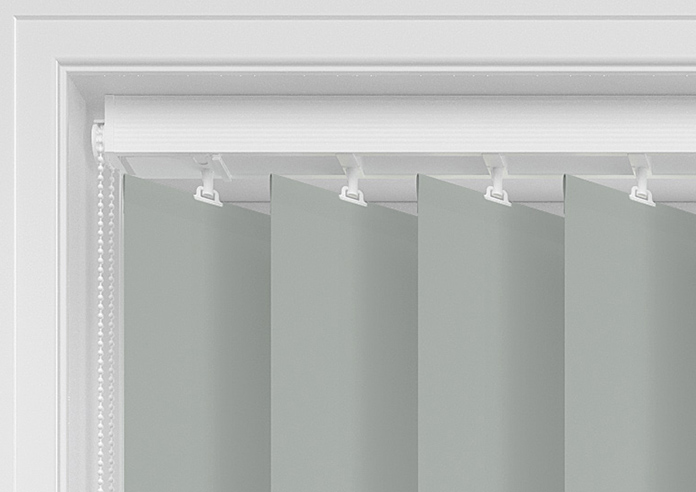 Trinity (FR Blackout), Heron Grey - Vertical Blind - Image 11